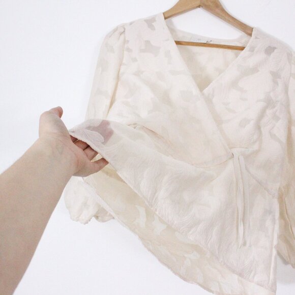 *KAFFE KARINA CREAM FLORAL BLOUSE - Picture 10 of 11